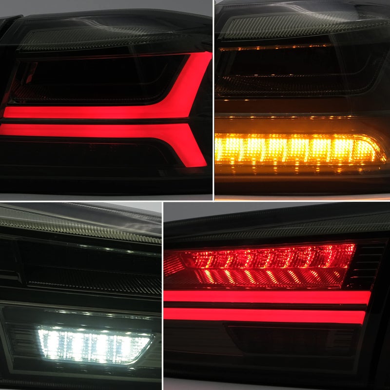VLAND Tail lights Assembly Fit for Mitsubishi Lancer & EVO X 2008-2020(Not for Sportbacks/fortis/io), Rear Lamp with DRL, Back light w/Fog Lights & Sequential Turn Signal, Smoked - Image 3